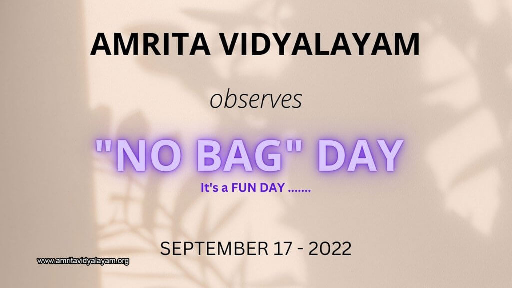 No bag day 2022
